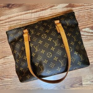 Louis Vuitton Monogram Cabas Piano Brown Tote Bag
